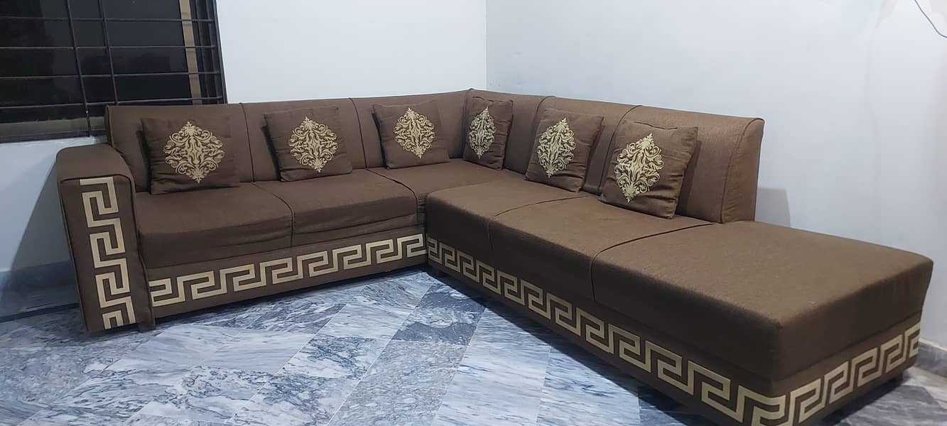 L Shaped 6 Seater Sofa / Living Room Sofa 3