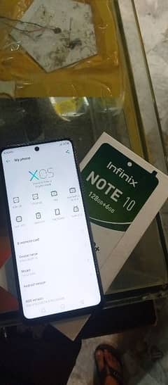 infnix note 10 6/128 with box 0