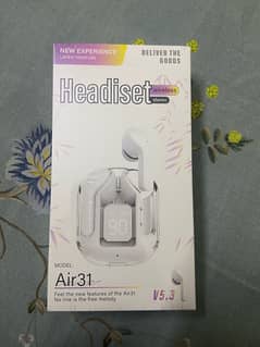 earbuds wireless brand new Air31 V5.3 box pack