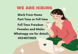 Online Job/Full-Time/Part Time/Home Base Job,  Girls Apply