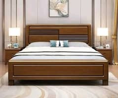 King size bed with two side tables