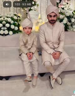 beautiful couple sherwani