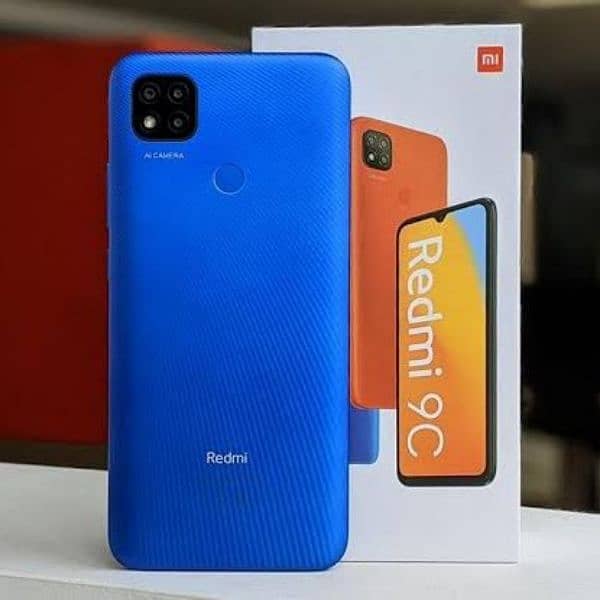 Redmi 9c phone with box mobile 3/64 1