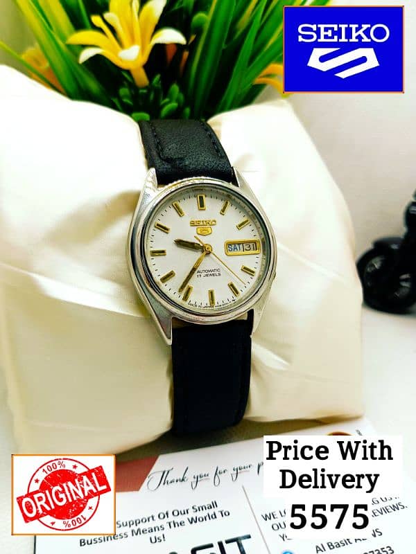 SEIKO 5 CITIZENS ORIENT AUTOMATIC MEN WRIST WATCH 03161737353 19