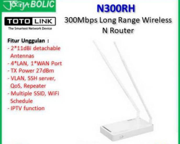 Totolink 300RH long range wifi router 1