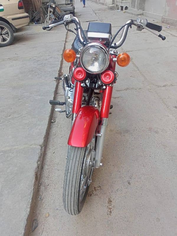 Honda 200 road master red colour full karak bike 5