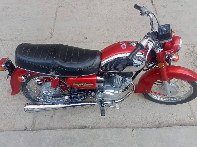 Honda 200 road master red colour full karak bike 6