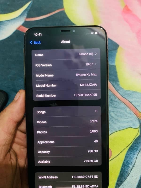 iphone xs max 256gb PTA APPROVED HK 2