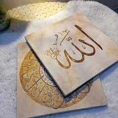 hand made canvas calligraphy 0