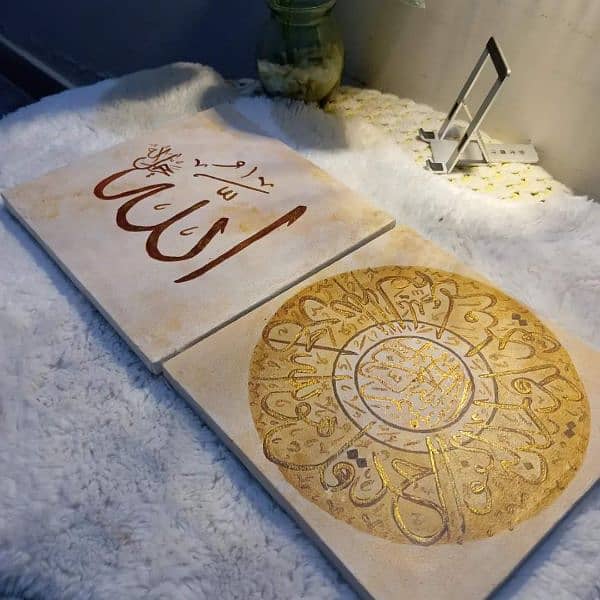 hand made canvas calligraphy 1