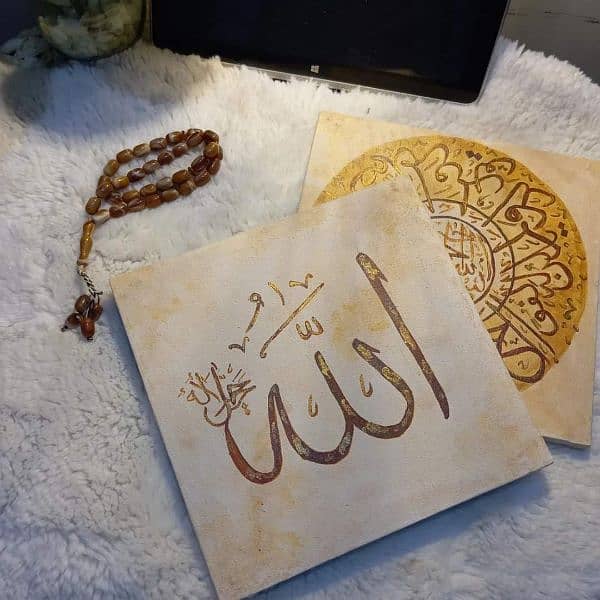 hand made canvas calligraphy 2