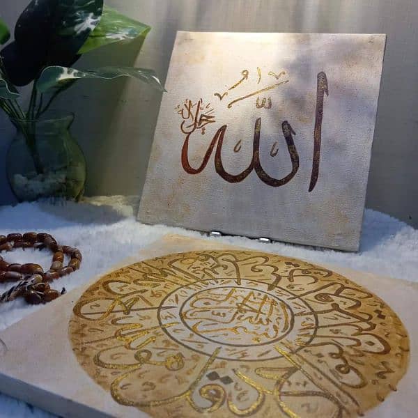 hand made canvas calligraphy 3