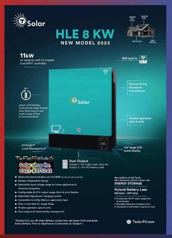 Tesla Hybrid Inverter 8Kw 0