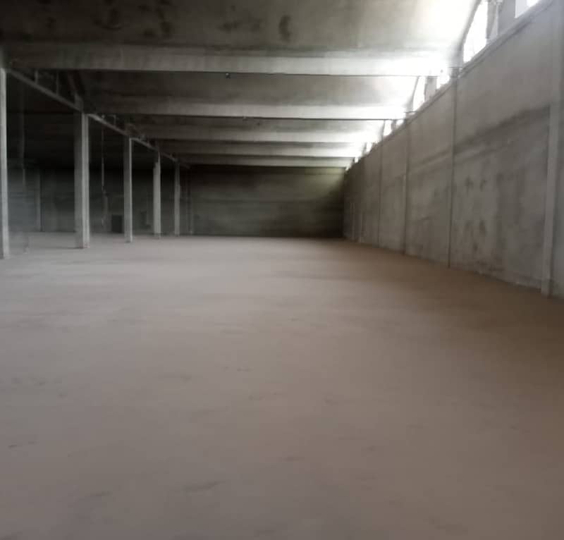 156000 sq. ft. Neat and clean Warehouse available for rent on Multan road Lahore 6