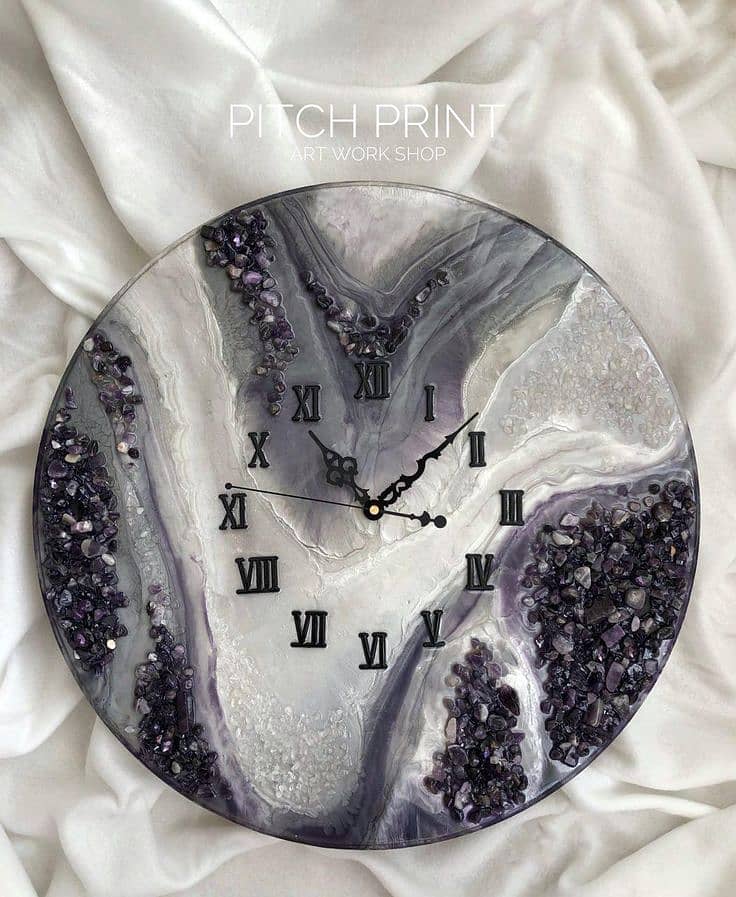 Resin Wall Clock 1