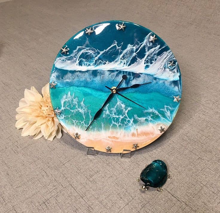 Resin Wall Clock 3