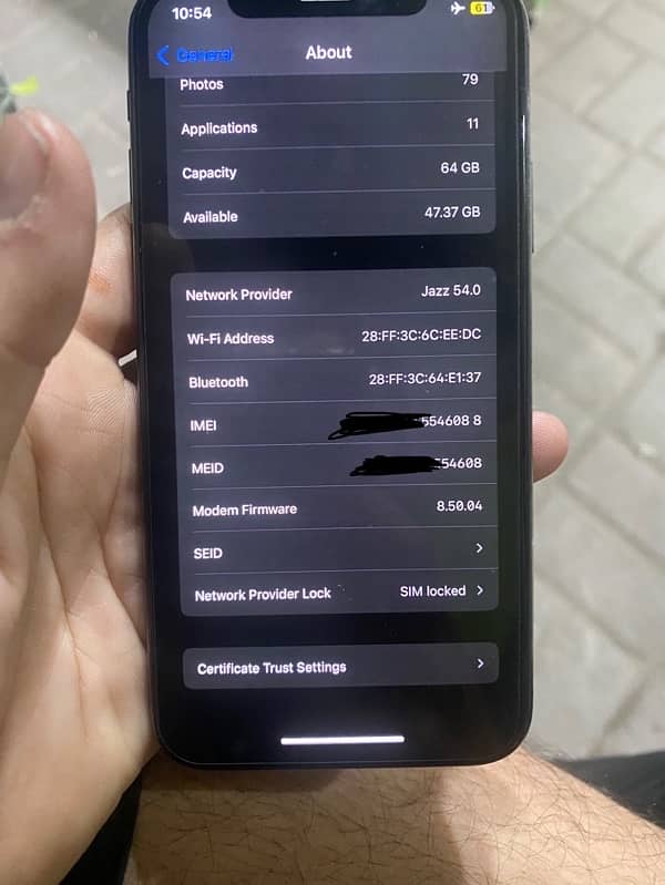 Iphone X 64gb PTA Aprroved JV exchange possible 7