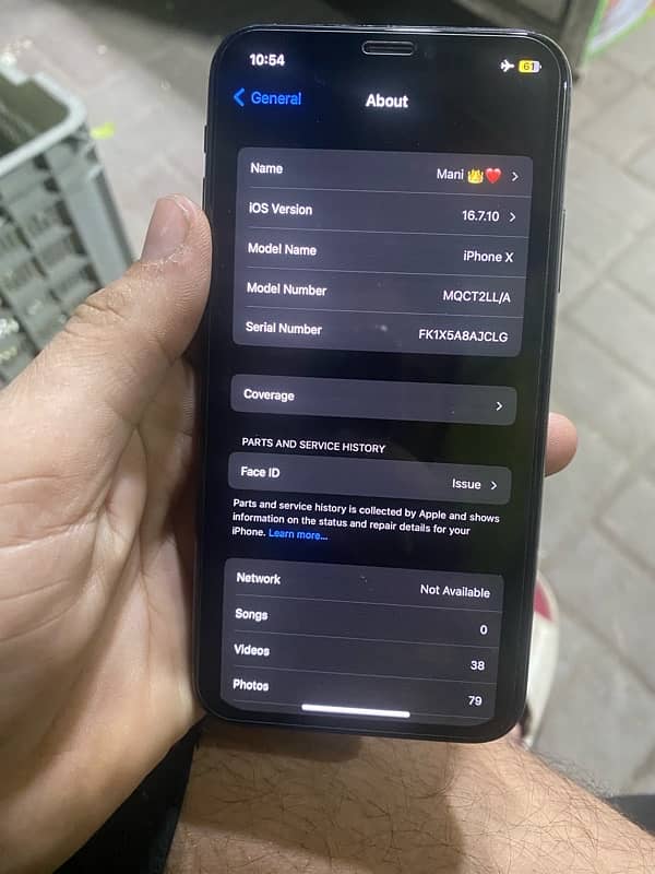 Iphone X 64gb PTA Aprroved JV exchange possible 8