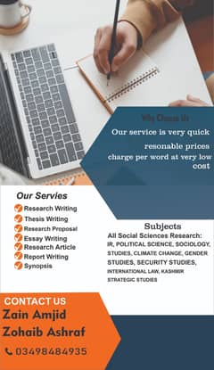 Research writer's are available