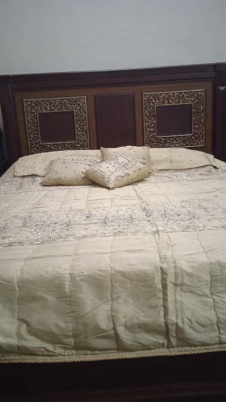 bridal bed set with hand work 0