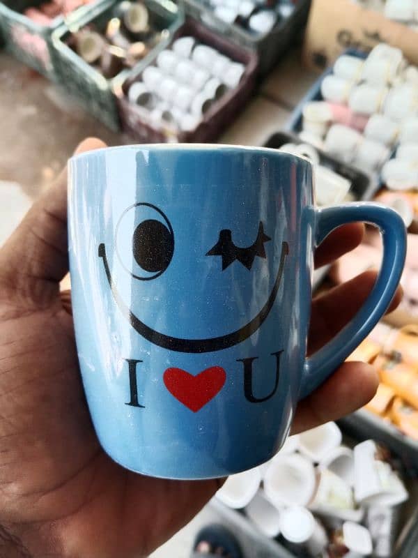 Akbar crockery cup and mugs ka rate hole sale 100 ka or 80 ka 2