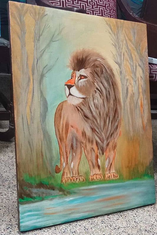 Lion  Oil painting 2