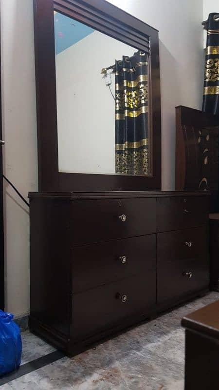 furniture for sale Bed with side table,dressing and cupboard 1