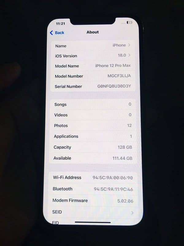 iPhone 12 Pro Max 128GB JV Urgent Sale. 5