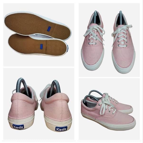 Keds Sneakers Women UK 5 / 38 Comfort Pink Canvas Shoes Ortholite 0