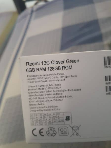 redmi 13c 6gb 128gb 10 months warranty  mint condition 6