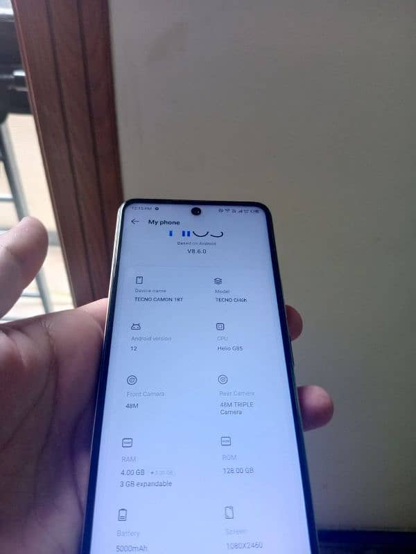 tecno camon 18T 7