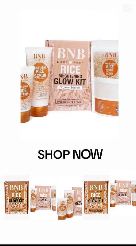 BNB Rice facial kit 1