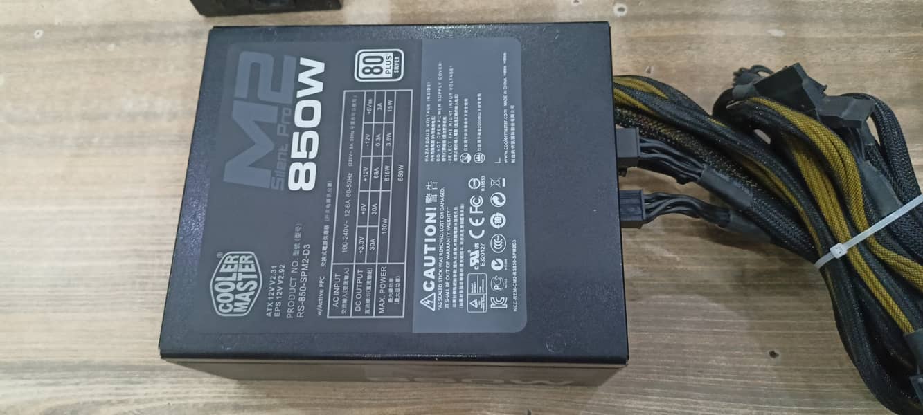 Cooler master 850w 80+ Silver gaming power supply 4