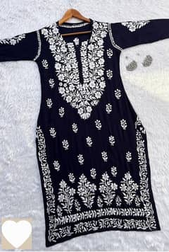 chikankari Embroidered kurta