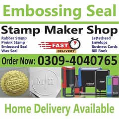 Paper Embossed Stamp Maker Letterhead Wax Rubber Stamp Making Machine