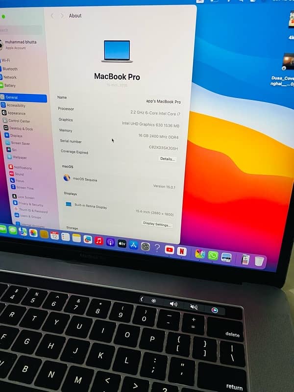 i want to sale my new macbook pro 2018 16 256 7