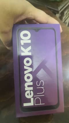 Lenovo K10 Plus 4/64 GB PTA With Box Like New Phone up for sale