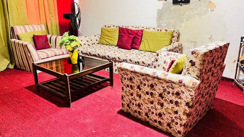 5 seater sofa set - multicolor 1