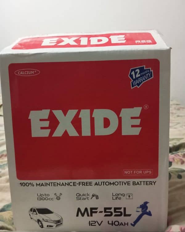 Exide MF-55L Dry Battery (New) For Sale. . 1