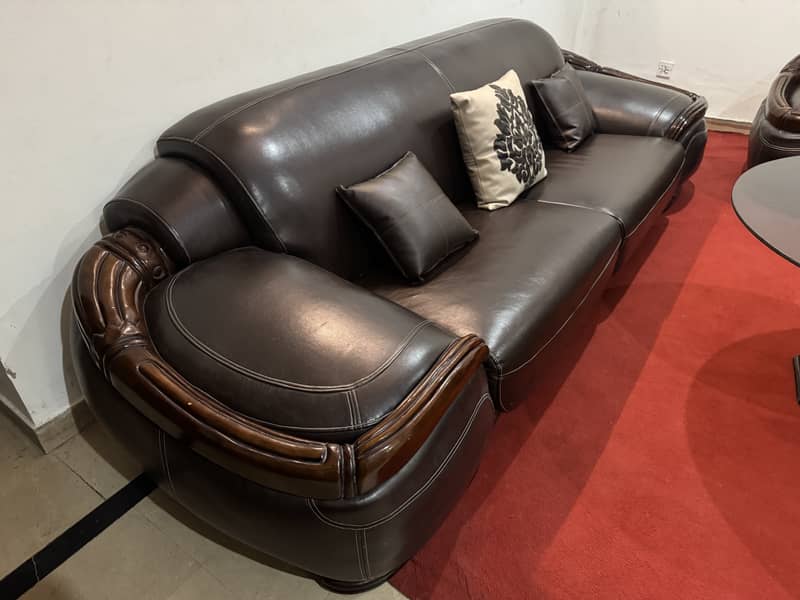 Royal 6 Seater Leather Sofa Set 3