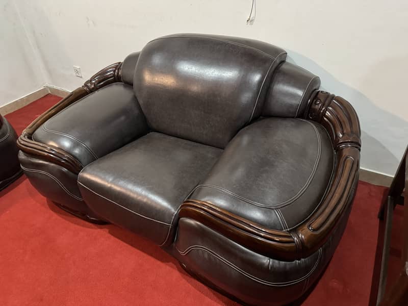 Royal 6 Seater Leather Sofa Set 6