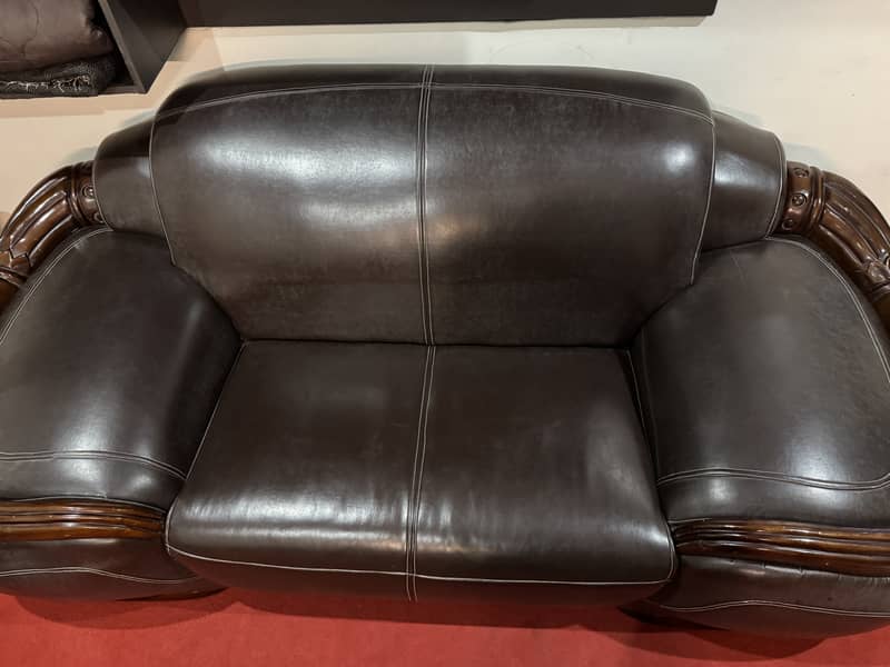 Royal 6 Seater Leather Sofa Set 8