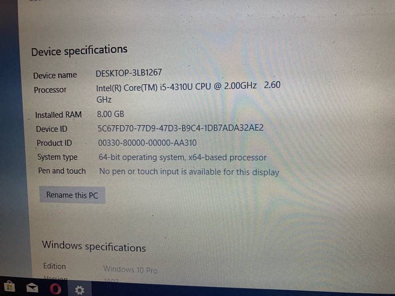 Dell latitude E7240 8/128 for sale 1