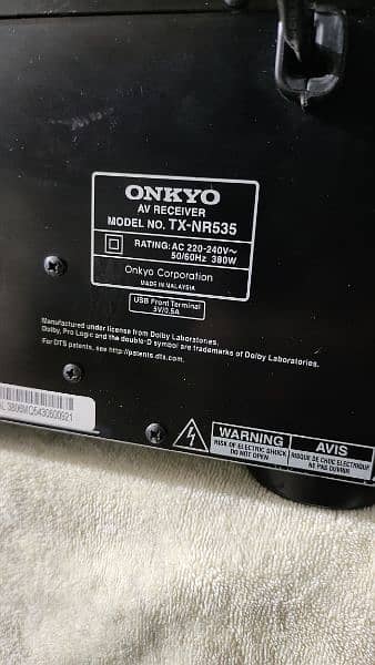 ONKYO TX-NR535 4K Master Audio HDMI amplifier with Built-in Bluetooth 4