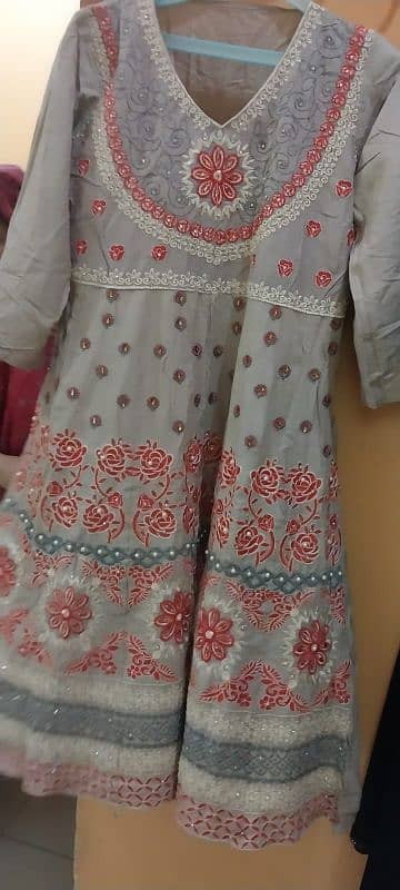 lawn embroidery fancy frock 2