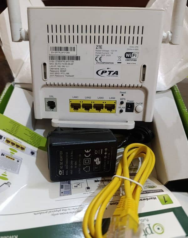 PTCL  VDSL ROUTER with All org Accessories 3