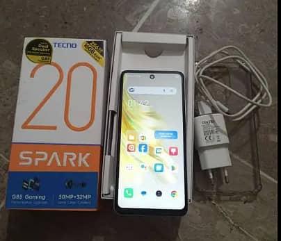 Techno Spark 20.8/256 GB 10/10 Condition Plus Box Charger 1