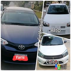 Rent  a car/Self drive/ Yaris/Gli/Cultus