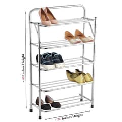 5 layered iron shoes rack l