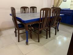 Dinning Table With Six 6 Chairs